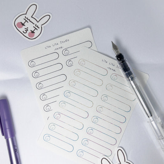 【MATTE | Sticker sheet】SIUSIU Name